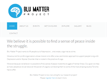 Tablet Screenshot of blumatterproject.com